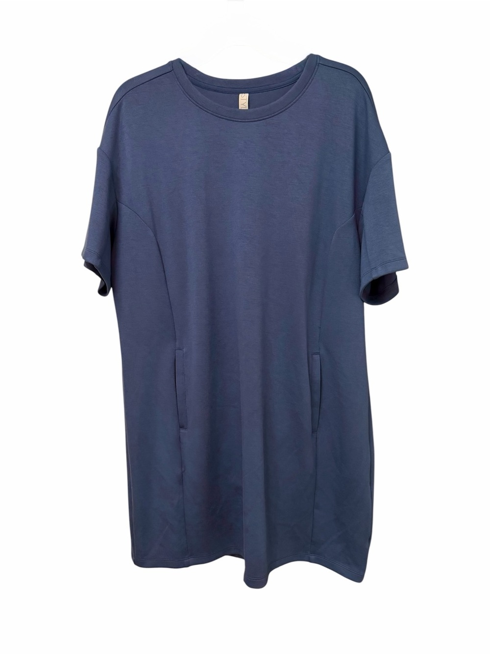 NWT Stylus Short Sleeve T-Shirt Dress Dixie Blue Size XL